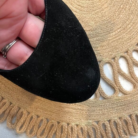 Gucci Black Suede Round Toe Pumps Heels Size EU 40 - Picture 13 of 14